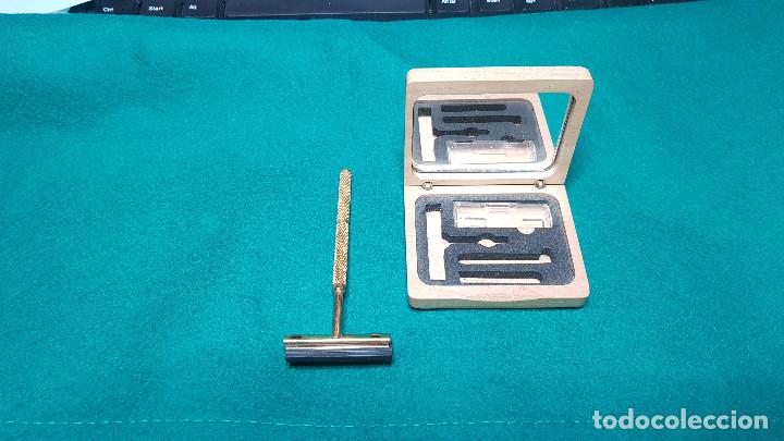 Antig&uuml;edades: CAJA DE MADERA MAQUINILLA DESMONTABLE (SIN USO) - Foto 2