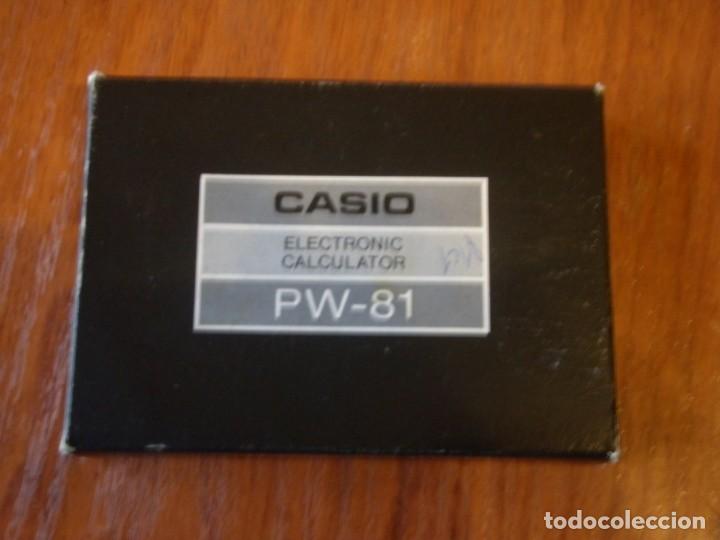 Antig&uuml;edades: RELOJ CALCULADORA CASIO PW-81 PW81 - Foto 2