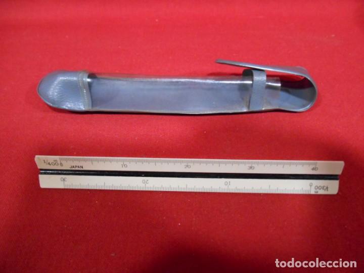 Antig&uuml;edades: ESCALIMETRO DE BOLSILLO DE SECCION TRIANGULAR Y 6 ESCALAS CON FUNDA - Foto 3