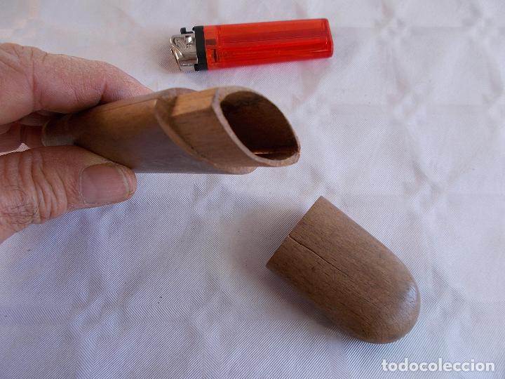 Antig&uuml;edades: ANTIGUO ESTUCHE DE MADERA PARA GAFAS - Foto 3