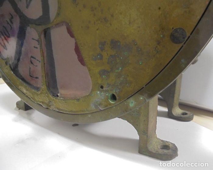 Antigüedades: Telegrafo Nautico ordenes a sala de maquinas. Bronce. 15 x 28 x 32 cm. Ver fotos. Leer descripcion - Foto 12 - 146195782