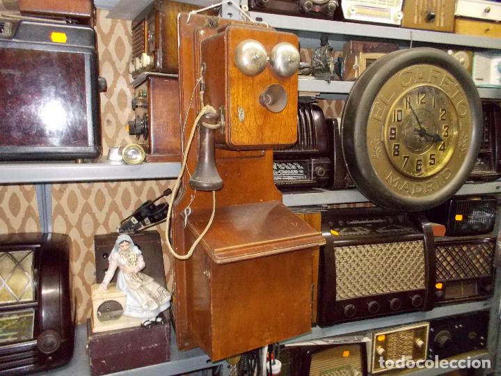 antiguo telefono de pared de la marca telegrafv - Compra venta en  todocoleccion