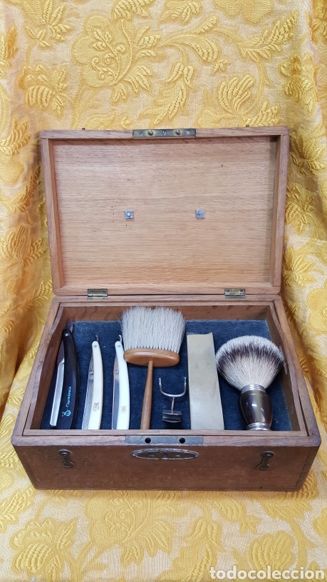 Antig&uuml;edades: CAJA ANTIGUA DE BARBERO - Foto 7