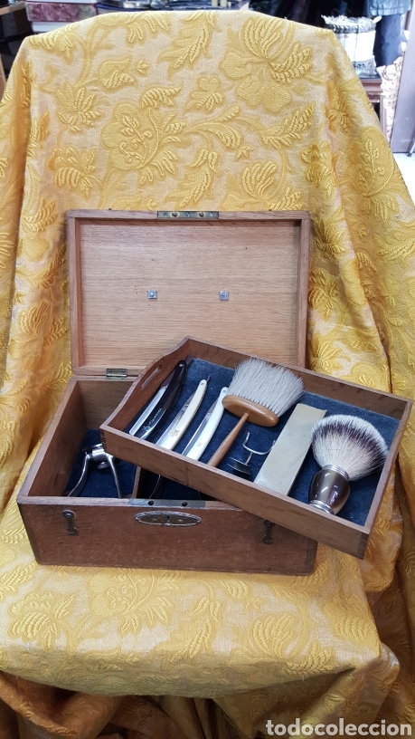 Antig&uuml;edades: CAJA ANTIGUA DE BARBERO - Foto 8