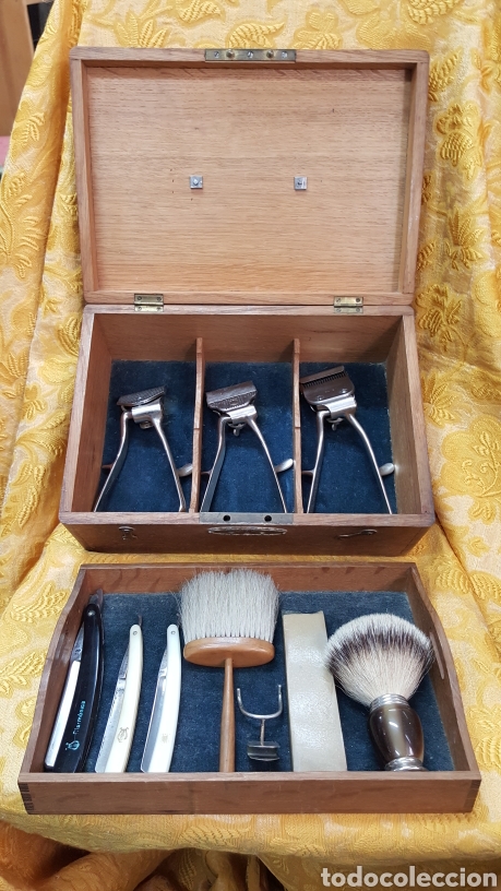 Antig&uuml;edades: CAJA ANTIGUA DE BARBERO - Foto 24