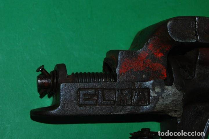 Antig&uuml;edades: TORNILLO DE TRABAJO ELMA N&ordm; 4 - TALLER - Foto 4