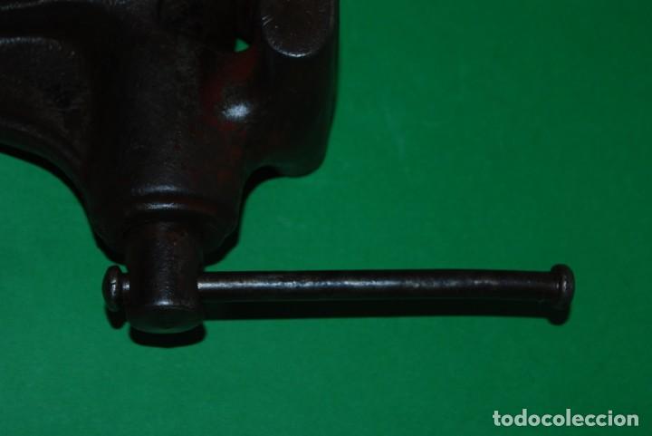 Antig&uuml;edades: TORNILLO DE TRABAJO ELMA N&ordm; 4 - TALLER - Foto 6