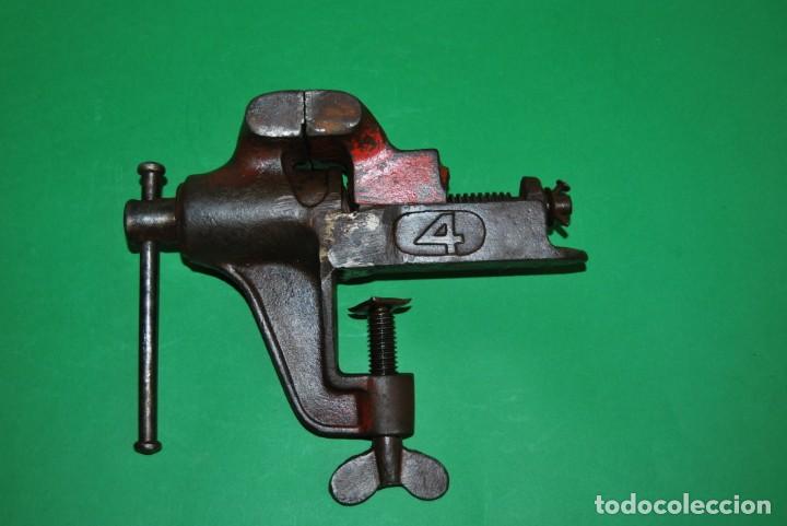 Antig&uuml;edades: TORNILLO DE TRABAJO ELMA N&ordm; 4 - TALLER - Foto 8