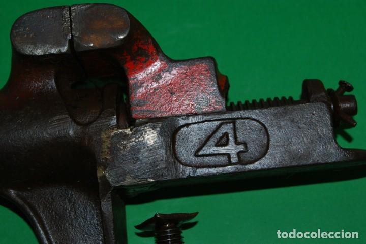 Antig&uuml;edades: TORNILLO DE TRABAJO ELMA N&ordm; 4 - TALLER - Foto 9