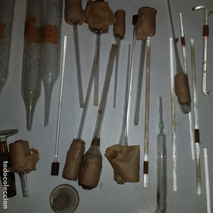 Antig&uuml;edades: Lote probetas, pipetas, variado - Foto 4