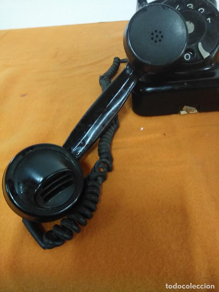 Tel&eacute;fonos: Tel&eacute;fono de mesa alem&aacute;n antiguo de baquelita - Foto 4