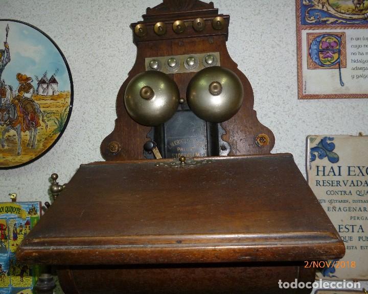 Tel&eacute;fonos: ANTIGUO TEL&Eacute;FONO ERICSSON DE PARED - Foto 5