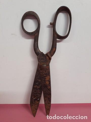Antig&uuml;edades: TIJERAS DE SASTRE ANTIGUA - Foto 4