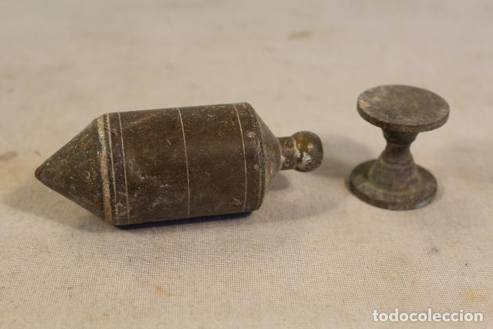 antigua plomada de bronce o latón de albañil he - Compra venta en  todocoleccion