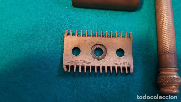 Antig&uuml;edades: MAQUINILLA GILLETTE BRONCE - Foto 6