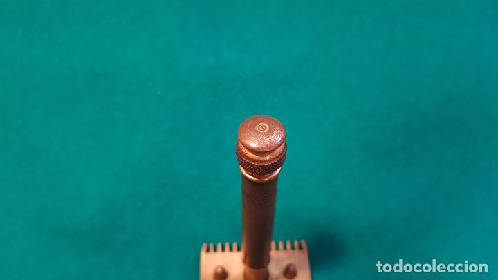 Antig&uuml;edades: MAQUINILLA GILLETTE BRONCE - Foto 7