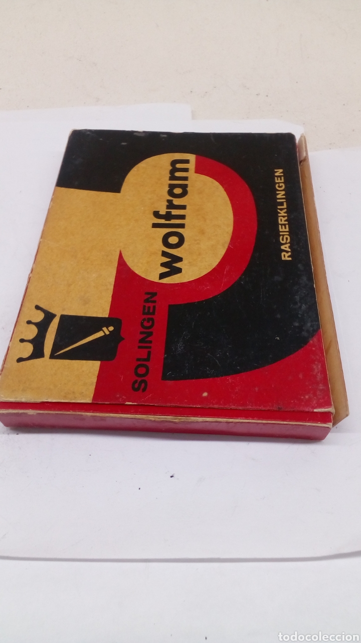 Antig&uuml;edades: Caja Solinger Wolfram cuchillas de afeitar antiguas - Foto 1