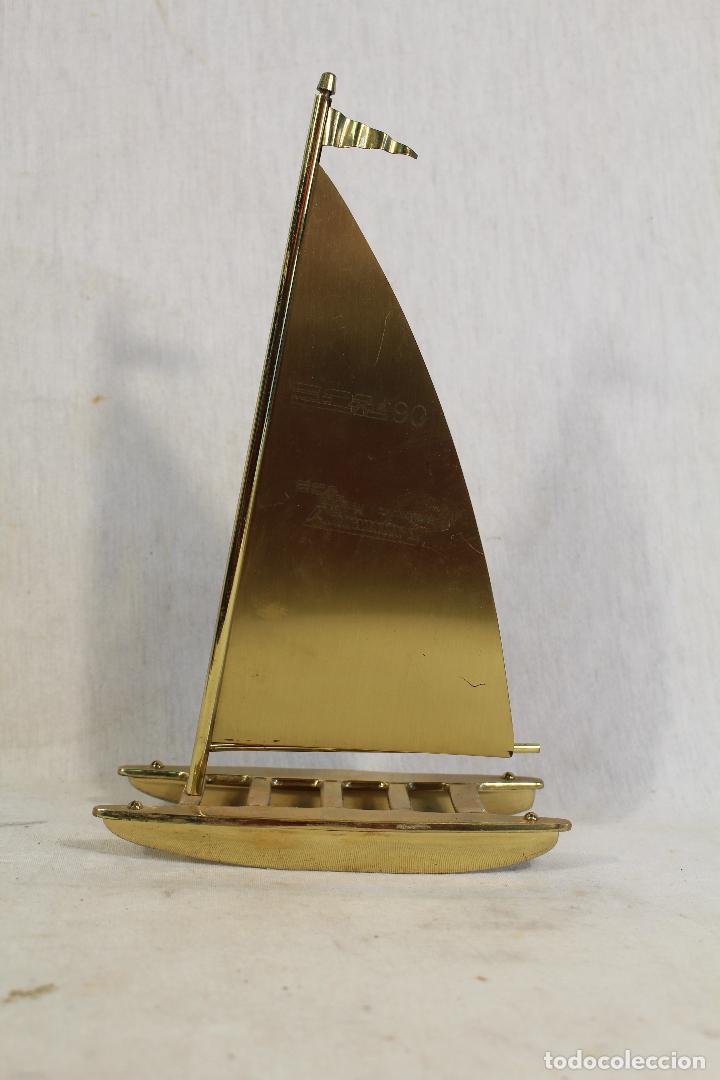 Antig&uuml;edades: catamar&aacute;n en bronce con publicidad - Foto 5