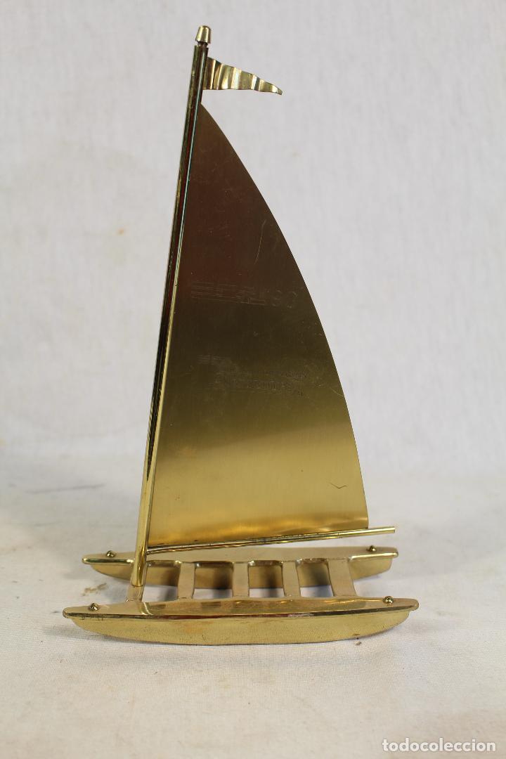 Antig&uuml;edades: catamar&aacute;n en bronce con publicidad - Foto 6