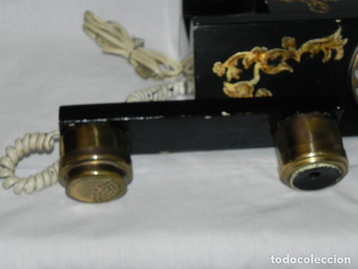Tel&eacute;fonos: ** ANTIGUO TEL&Eacute;FONO DE SOBREMESA DE MADERA ** - Foto 5