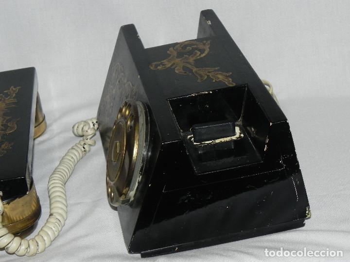 Tel&eacute;fonos: ** ANTIGUO TEL&Eacute;FONO DE SOBREMESA DE MADERA ** - Foto 7