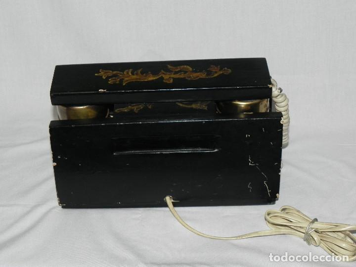 Tel&eacute;fonos: ** ANTIGUO TEL&Eacute;FONO DE SOBREMESA DE MADERA ** - Foto 8