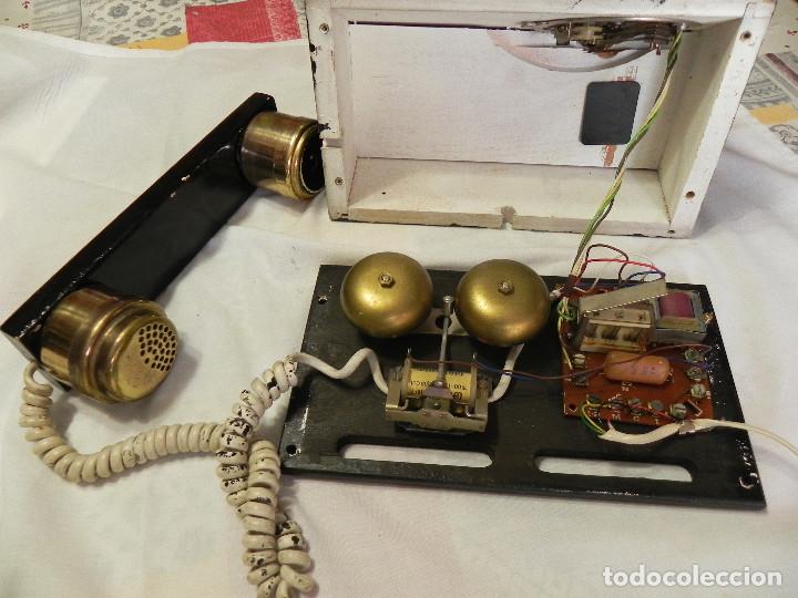 Tel&eacute;fonos: ** ANTIGUO TEL&Eacute;FONO DE SOBREMESA DE MADERA ** - Foto 9