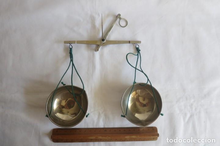 Antig&uuml;edades: Balanza de precision acero 100 gr de joyeria - Foto 3