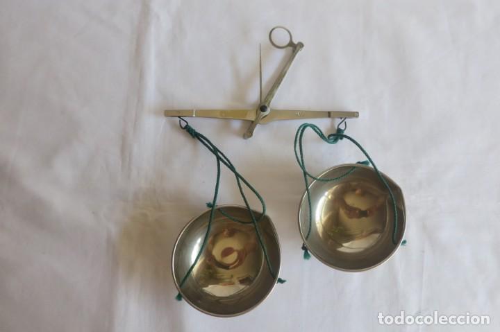 Antig&uuml;edades: Balanza de precision acero 100 gr de joyeria - Foto 6