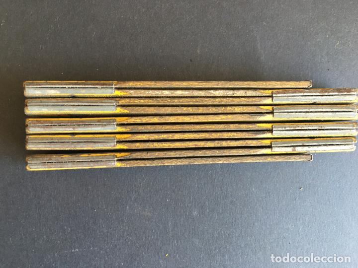 Antig&uuml;edades: ANTIGUO METRO DE MADERA ARTICULADO - Foto 3