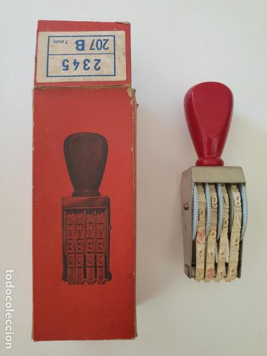 Antig&uuml;edades: Sellador num&eacute;rico en caja - Foto 1