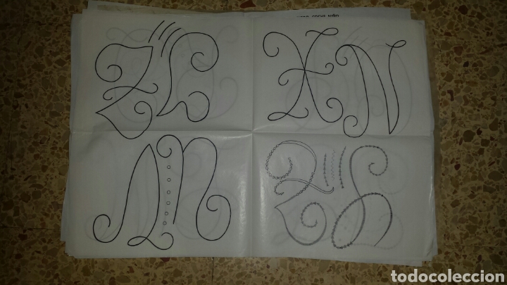Antig&uuml;edades: L&aacute;minas para bordados Alfa - Foto 5