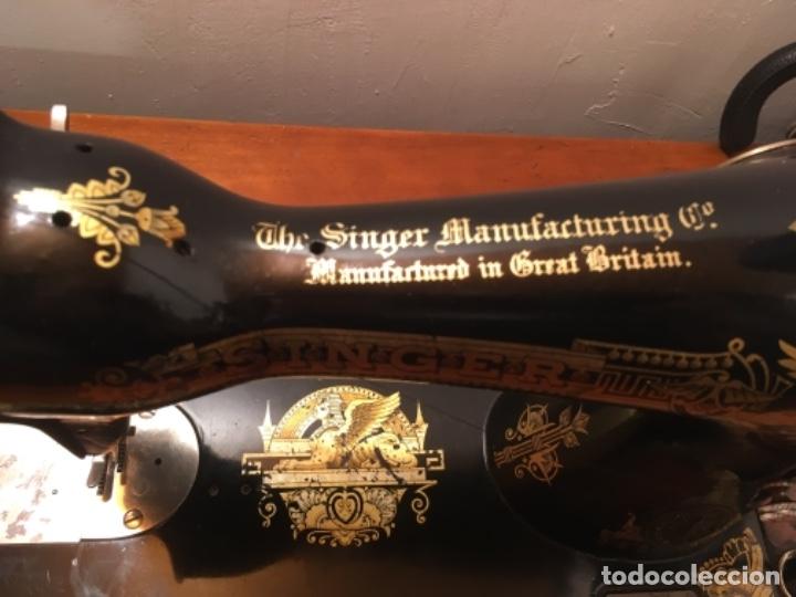 Antig&uuml;edades: MAQUINA DE COSER SINGER COMPLETA. 1913. FUNCIONA - Foto 4