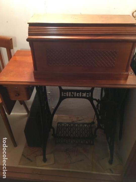 Antig&uuml;edades: MAQUINA DE COSER SINGER COMPLETA. 1913. FUNCIONA - Foto 1