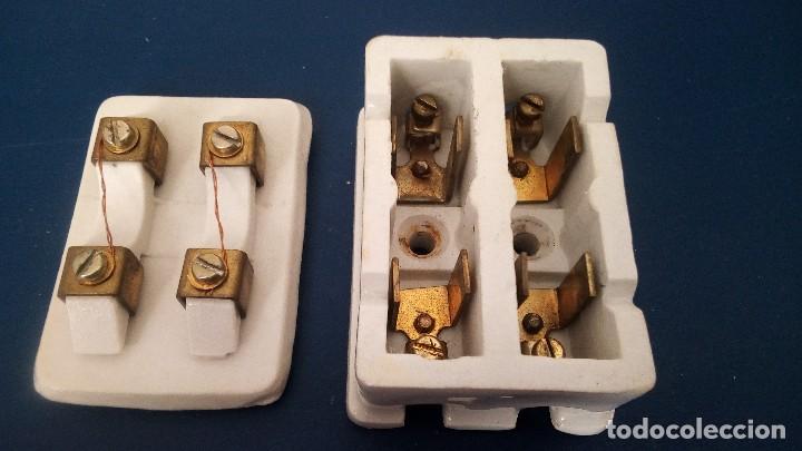 Antig&uuml;edades: CAJA FUSIBLES ANTIGUA ORIGINAL CER&Aacute;MICA SIM&Oacute;N, PERFECTO ESTADO