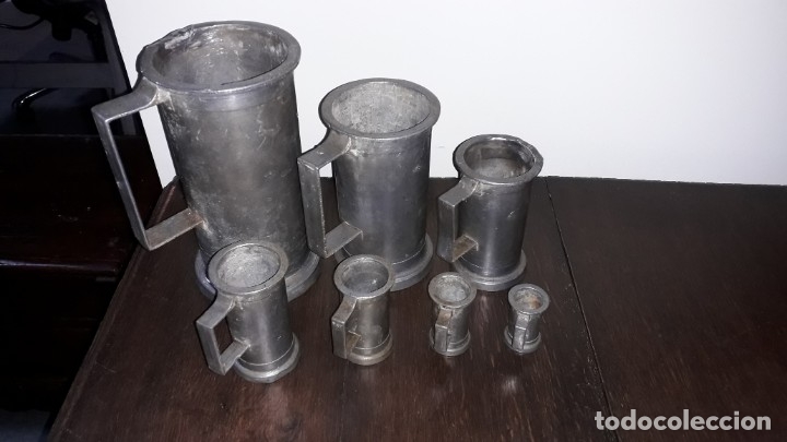 Antig&uuml;edades: Medidas de capacidad . Lote de 7 - Foto 5