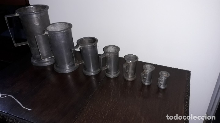 Antig&uuml;edades: Medidas de capacidad . Lote de 7 - Foto 1