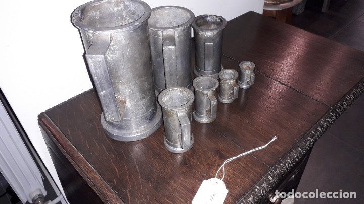 Antig&uuml;edades: Medidas de capacidad . Lote de 7 - Foto 4