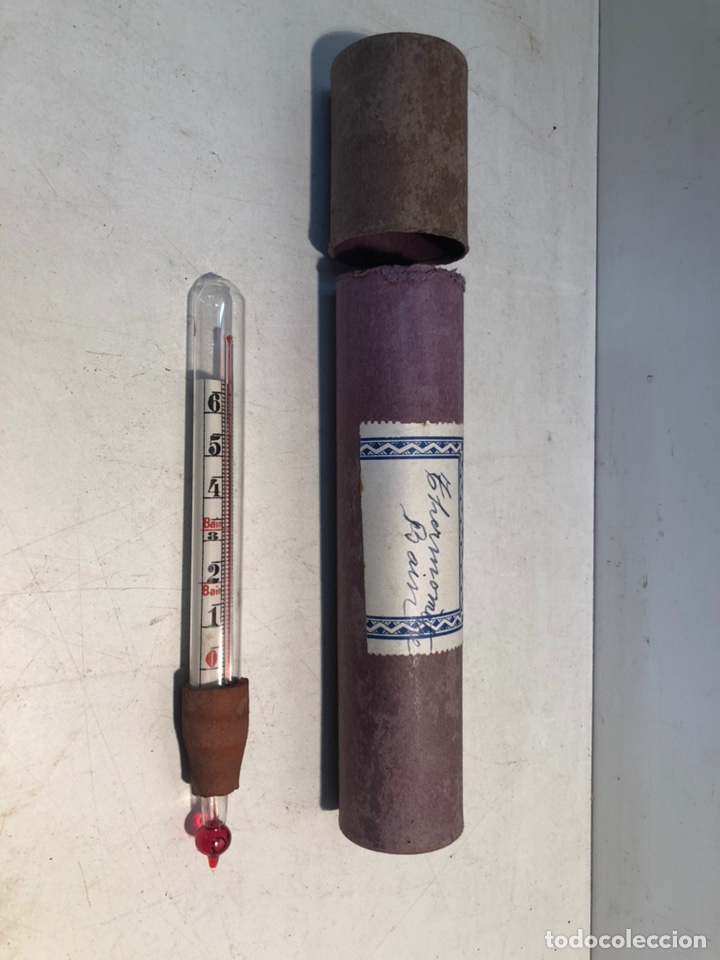 Antig&uuml;edades: TERMOMETRO BAIN DE LABORATORIO ANTIGUO. - Foto 1