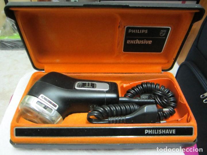 Antigüedades: Maquinilla electrica Philips shave, con regulador y estuche original - Foto 1 - 155315626