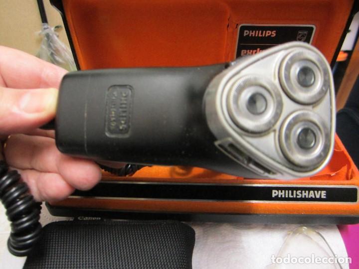 Antigüedades: Maquinilla electrica Philips shave, con regulador y estuche original - Foto 2 - 155315626