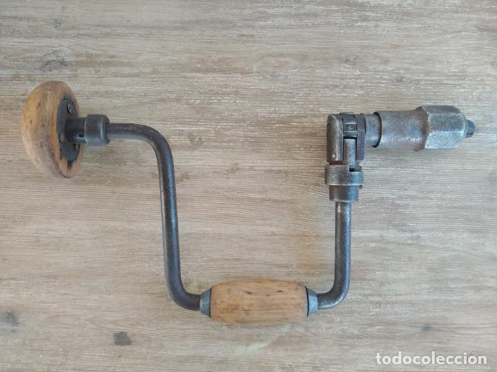 Antig&uuml;edades: Taladro o berbiqu&iacute; con carraca antiguo - Foto 3