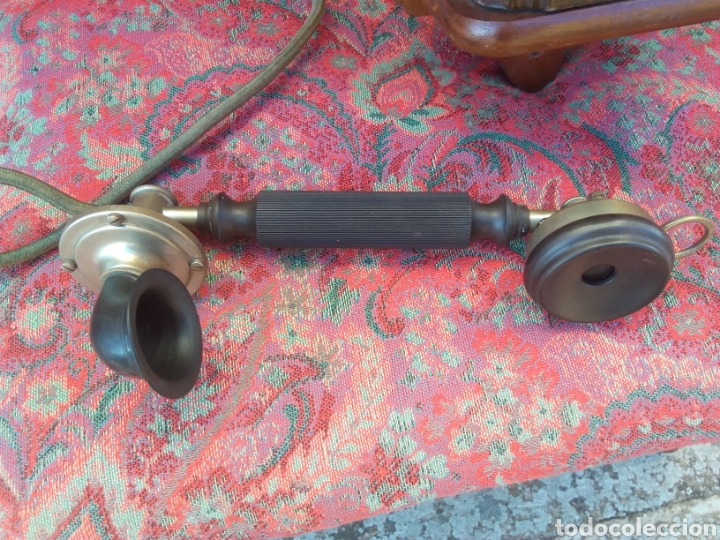 Tel&eacute;fonos: Antiguo Telefono de Pared en madera - Foto 9