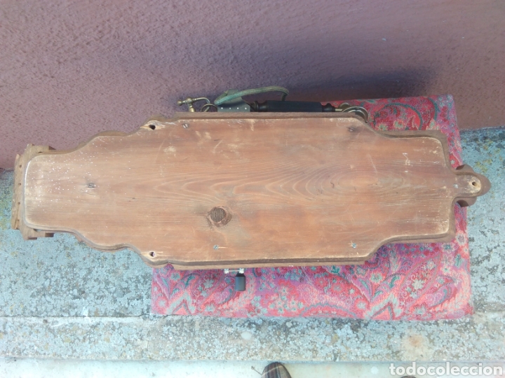 Tel&eacute;fonos: Antiguo Telefono de Pared en madera - Foto 10