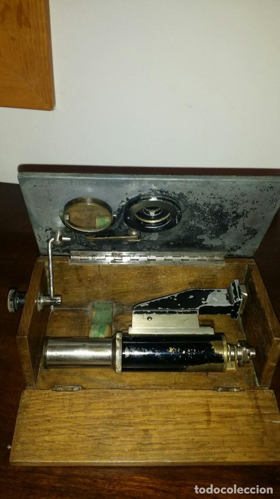 Antig&uuml;edades: Microscopio antiguo para analizar carne - Foto 1