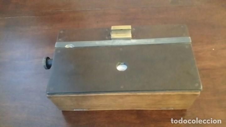 Antig&uuml;edades: Microscopio antiguo para analizar carne - Foto 2
