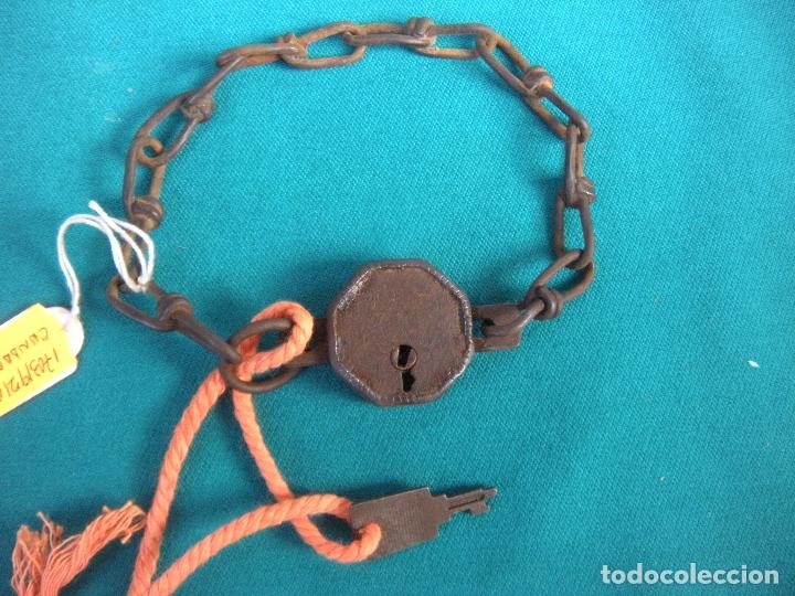 Antig&uuml;edades: ANTIGUO CANDADO CON CADENA - Foto 1