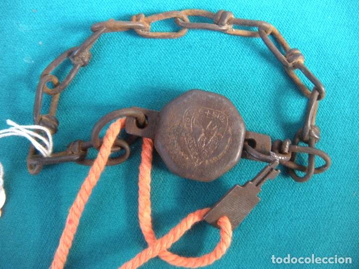 Antig&uuml;edades: ANTIGUO CANDADO CON CADENA - Foto 2