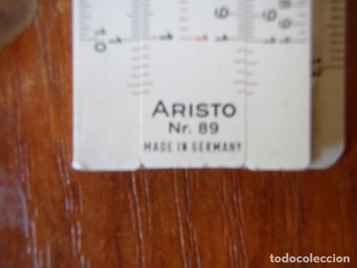 Antig&uuml;edades: REGLA DE CALCULO ARISTO NUMERO 89 LEER - Foto 5