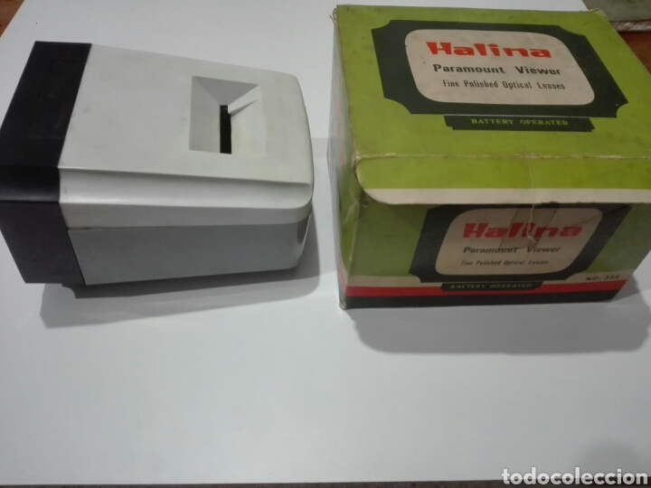 Antig&uuml;edades: VISOR DIAPOSITIVAS HALINA. PARAMOUNT VIEWER con caja original. - Foto 2